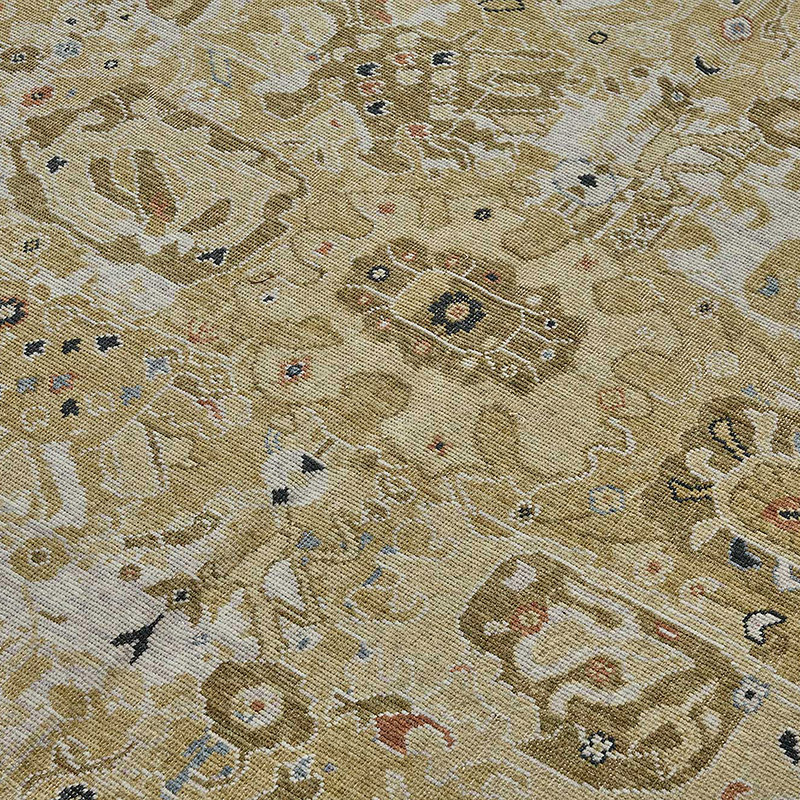 Alfombra Nueva Anudada a Mano de Inspiración Oushak - K0093375