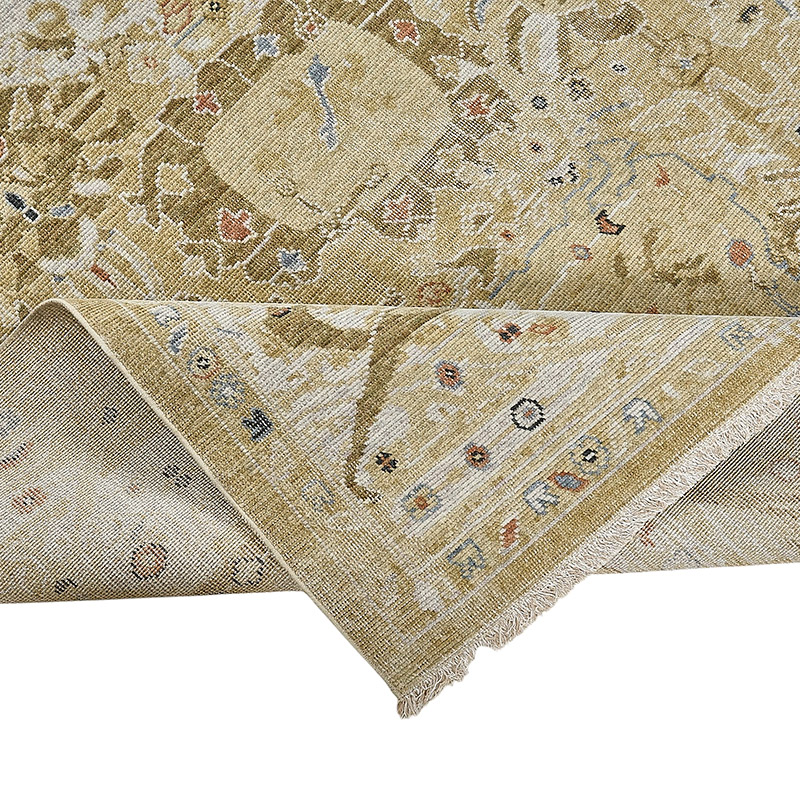 New Hand Knotted Oushak Inspired Rug - K0093375