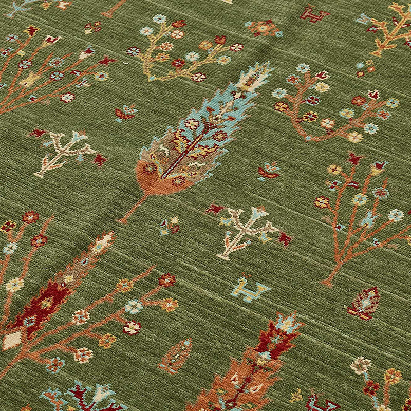 New Hand Knotted Oushak Inspired Rug - K0093378