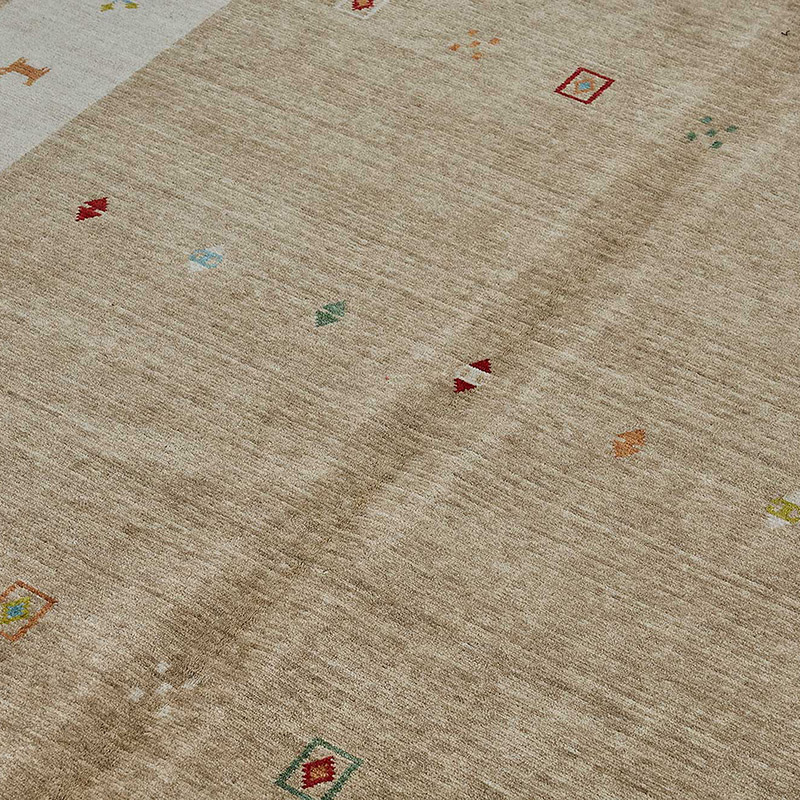 Alfombra Nueva Anudada a Mano de Inspiración Oushak - K0093380
