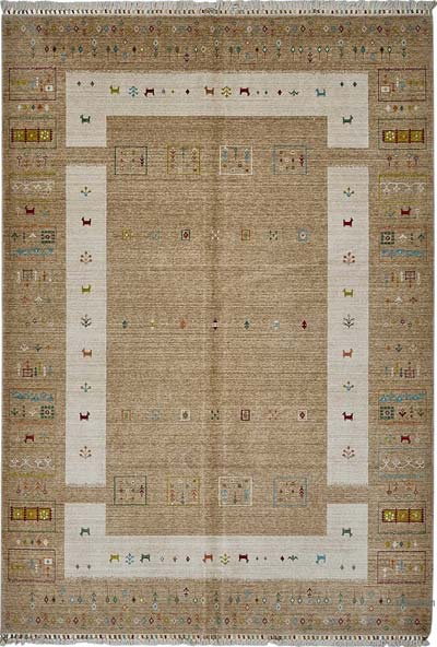 New Hand Knotted Oushak Inspired Rug