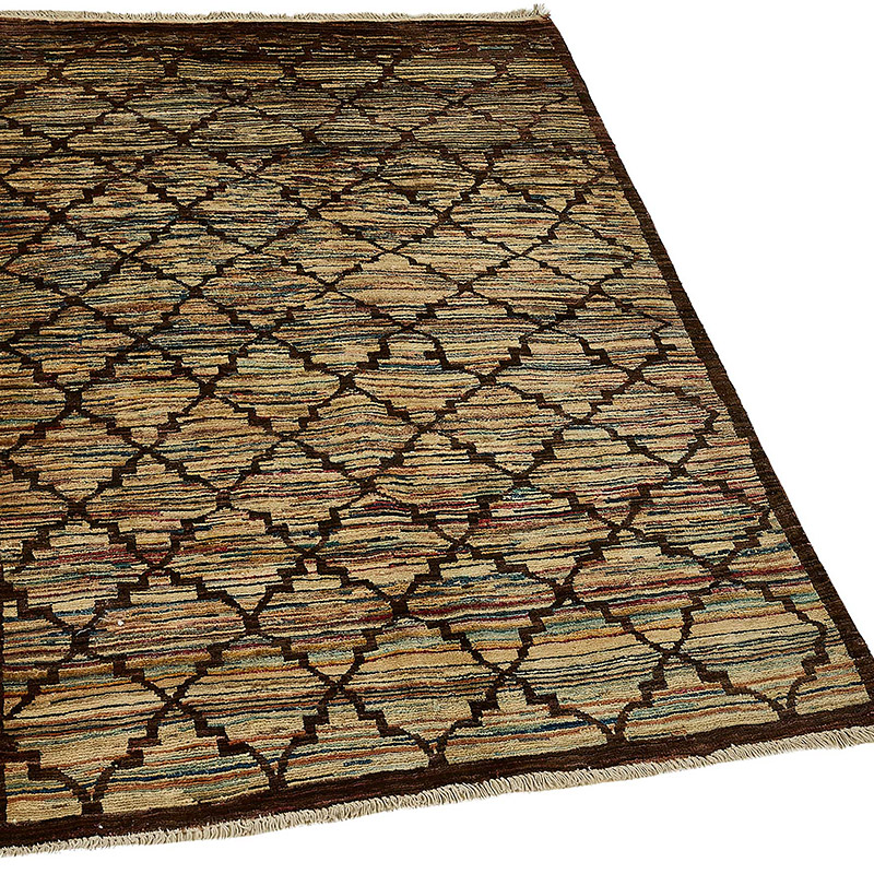 Nueva Alfombra Anudada a Mano - K0093395