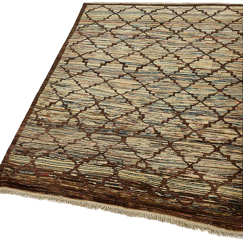 Nueva Alfombra Anudada a Mano - K0093395