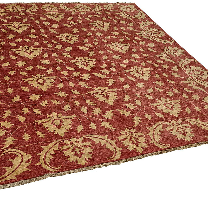 Alfombra Nueva Anudada a Mano de Inspiración Oushak - K0093429