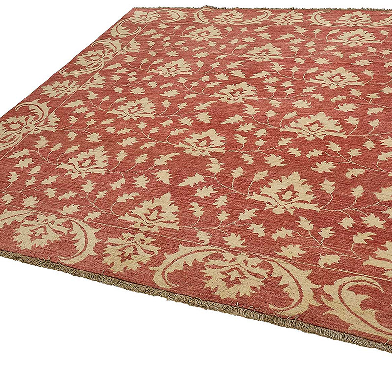 Alfombra Nueva Anudada a Mano de Inspiración Oushak - K0093429