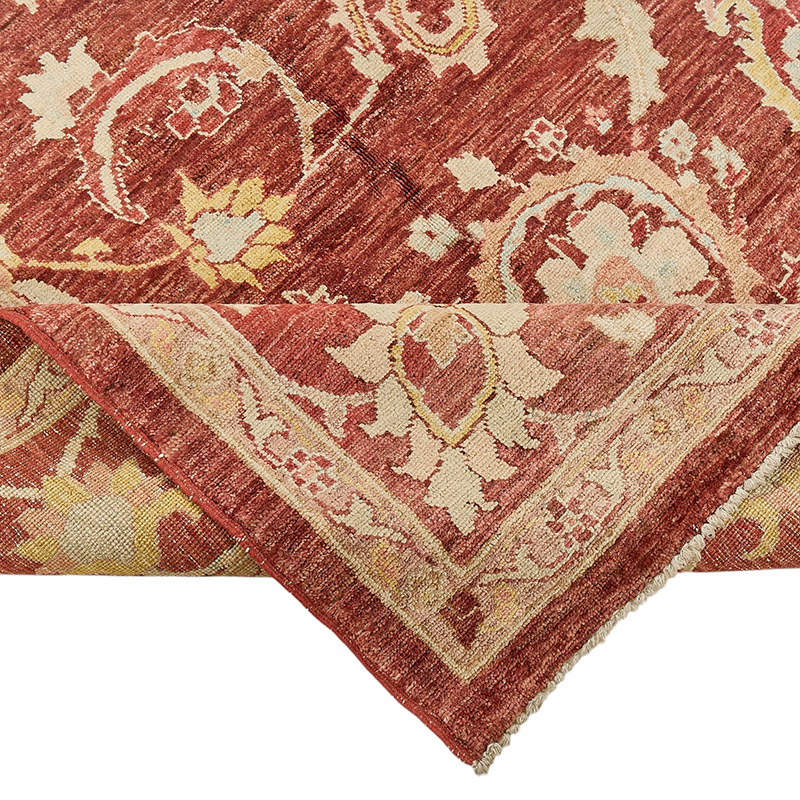 New Hand Knotted Oushak Inspired Rug - K0093430