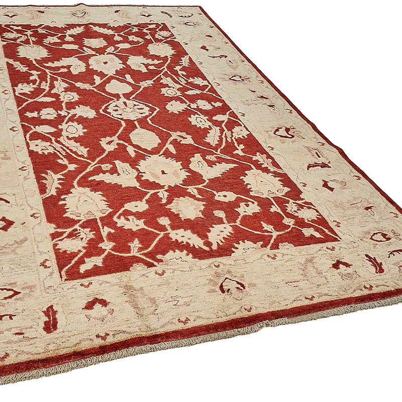 Alfombra Nueva Anudada a Mano de Inspiración Oushak - K0093434