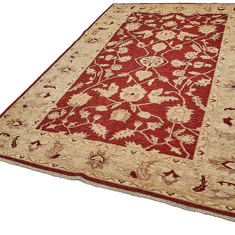 Alfombra Nueva Anudada a Mano de Inspiración Oushak - K0093434