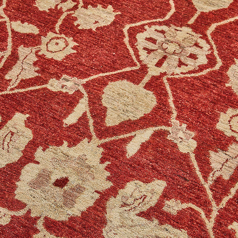 Alfombra Nueva Anudada a Mano de Inspiración Oushak - K0093434