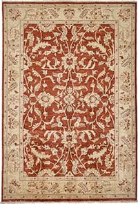 New Hand Knotted Oushak Inspired Rug