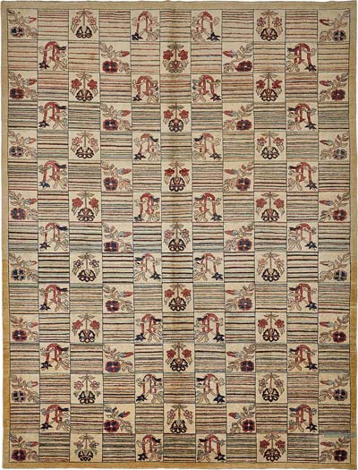 New Contemporary Hand-Knotted Rug