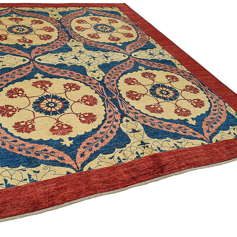 Yeni Uşak Desenli El Dokuma Halı - K0093449