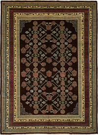 New Hand Knotted Oushak Inspired Rug