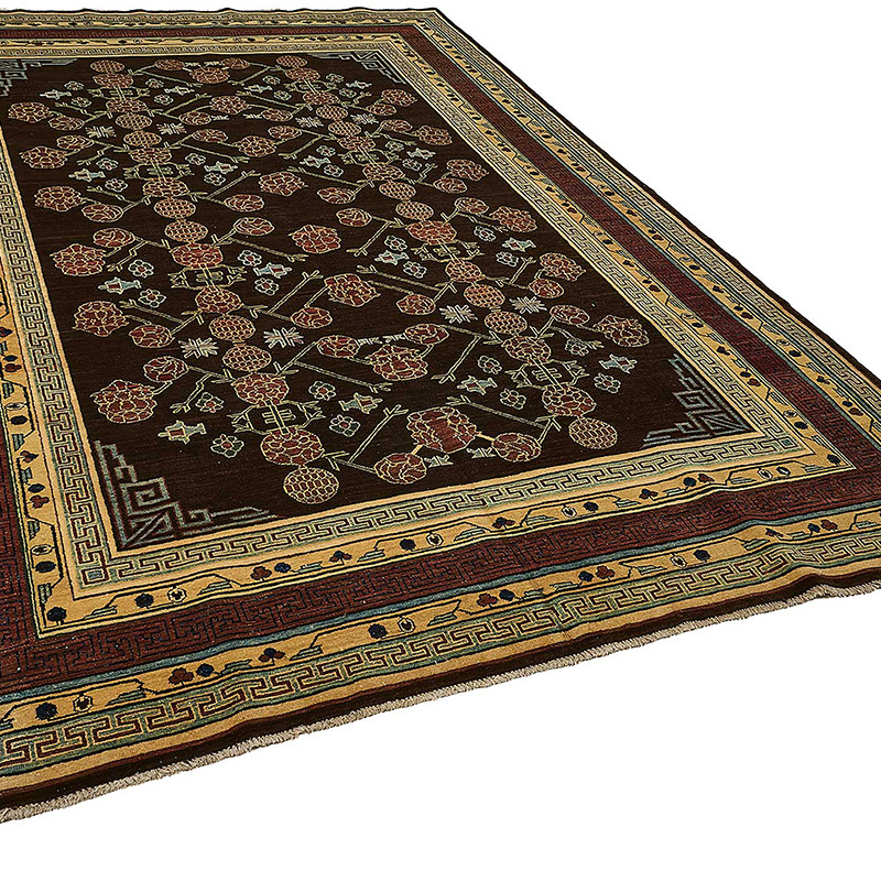 New Hand Knotted Oushak Inspired Rug - K0093450