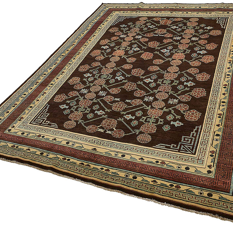 New Hand Knotted Oushak Inspired Rug - K0093450