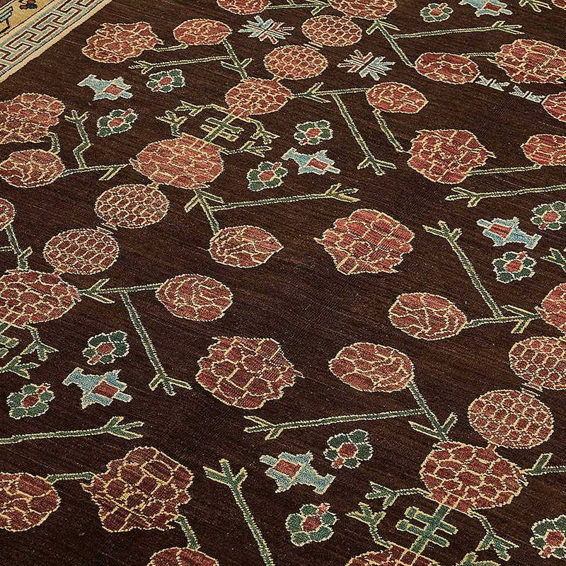 New Hand Knotted Oushak Inspired Rug - K0093450