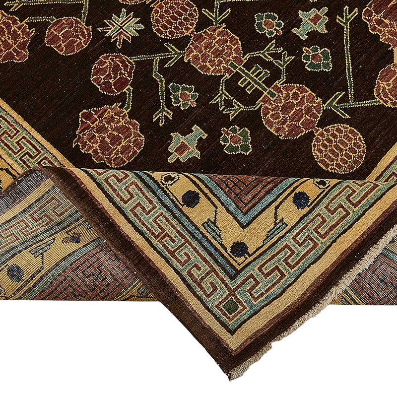 New Hand Knotted Oushak Inspired Rug - K0093450
