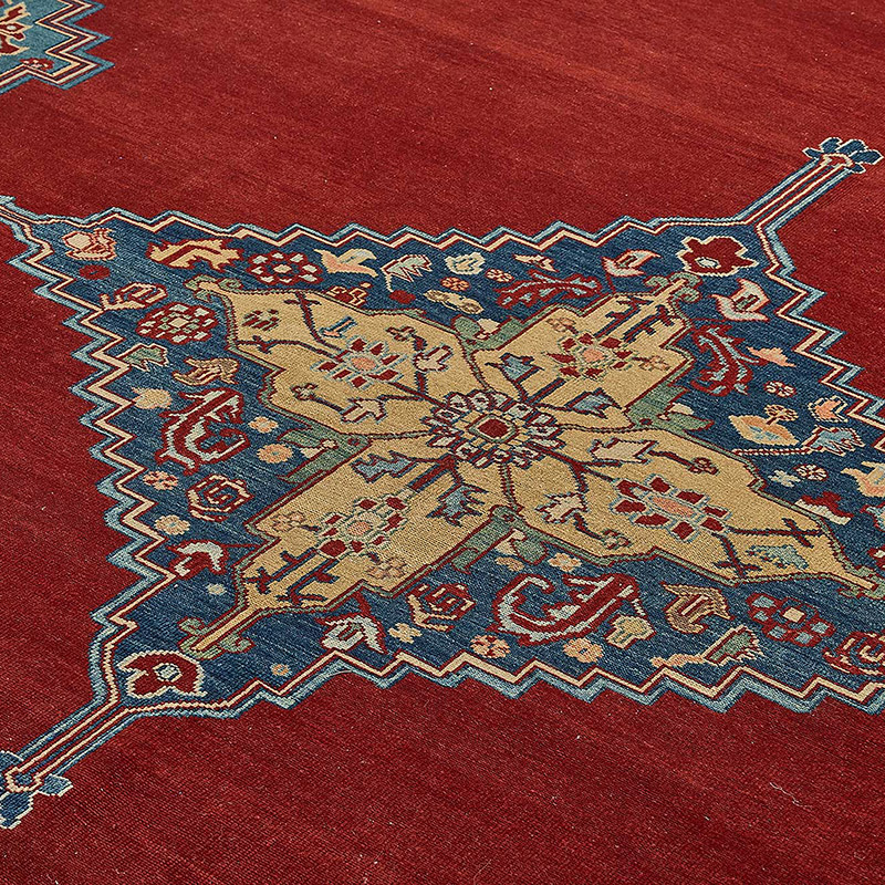 Alfombra Nueva Anudada a Mano de Inspiración Oushak - K0093456