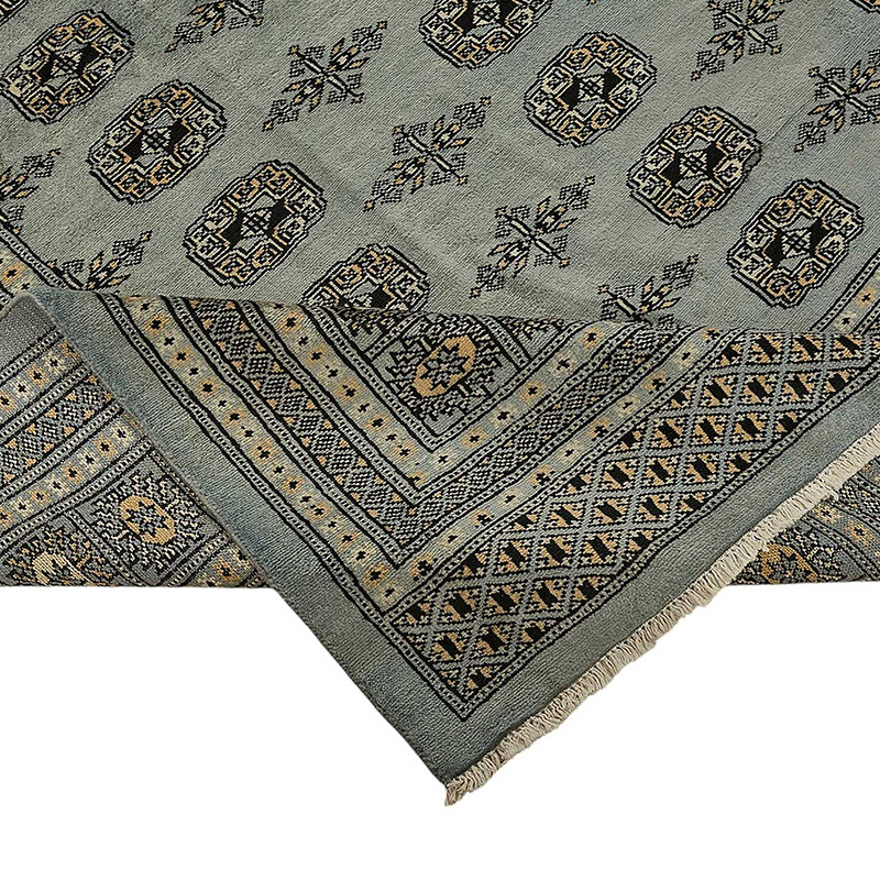 New Hand-Knotted Bokhara Rug - K0093468
