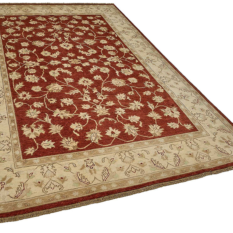 Alfombra Nueva Anudada a Mano de Inspiración Oushak - K0093477