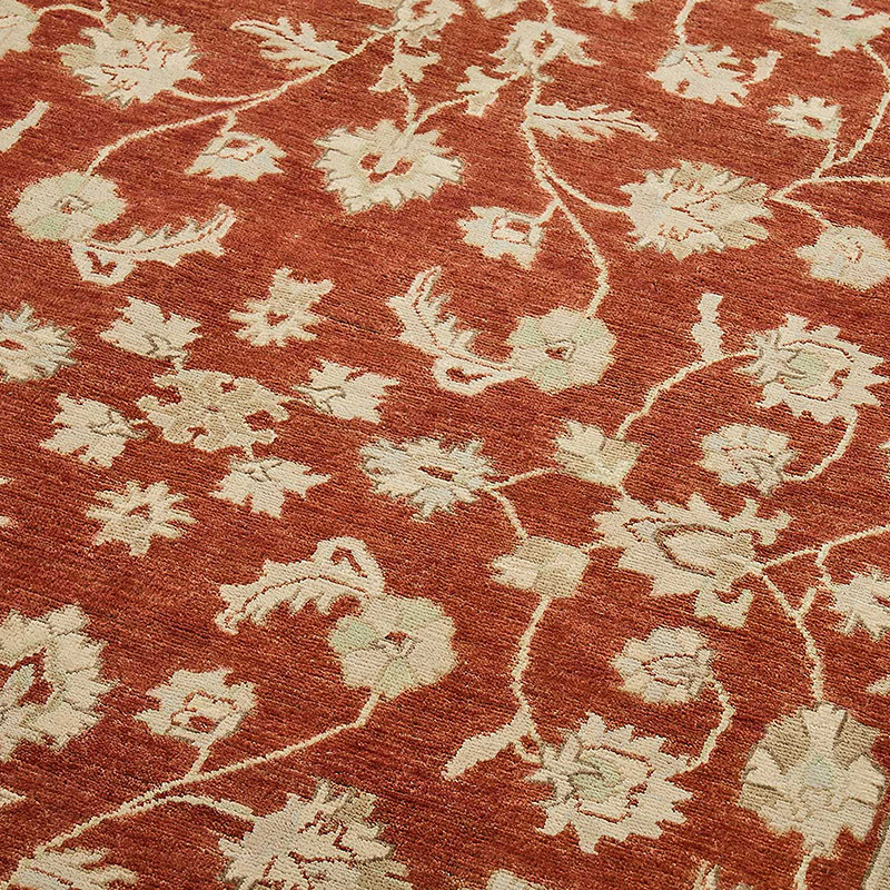 Alfombra Nueva Anudada a Mano de Inspiración Oushak - K0093477