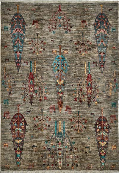 Yeni El Dokuma Uşak Halısı - 182 cm x 253 cm