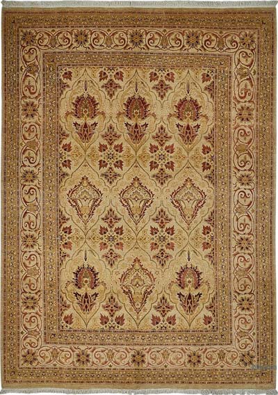 New Hand Knotted Oushak Inspired Rug