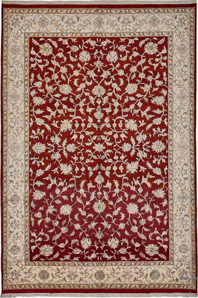 New Hand Knotted Oushak Inspired Rug