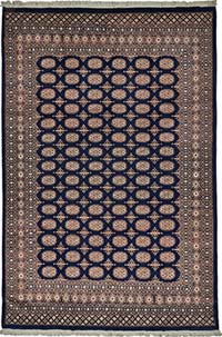 New Hand-Knotted Bokhara Rug