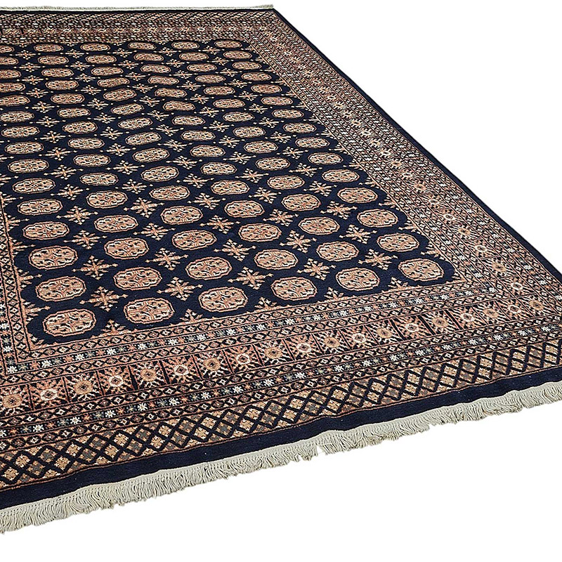 New Hand-Knotted Bokhara Rug - K0093494