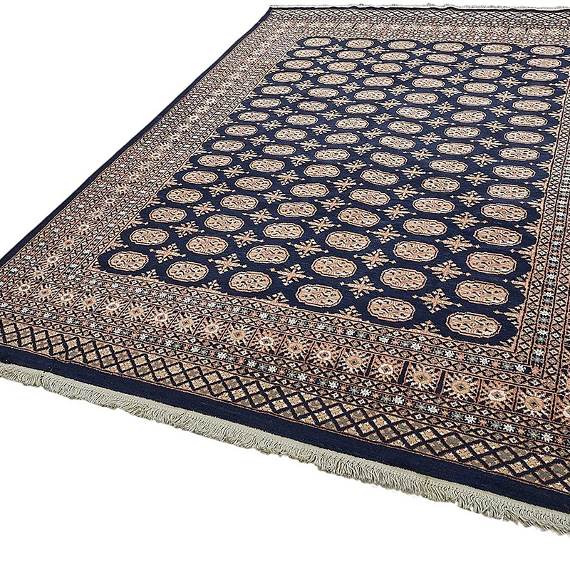 New Hand-Knotted Bokhara Rug - K0093494