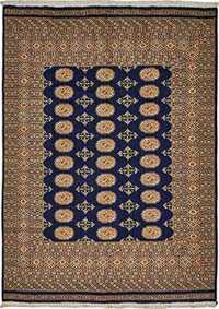 New Hand-Knotted Bokhara Rug