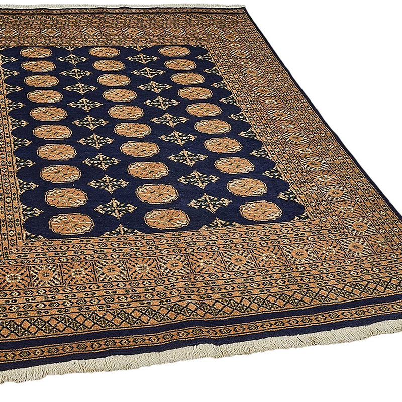 New Hand-Knotted Bokhara Rug - K0093496