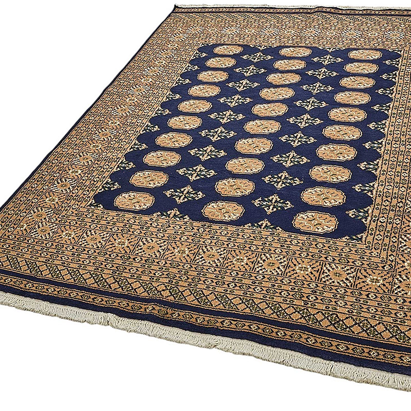 New Hand-Knotted Bokhara Rug - K0093496