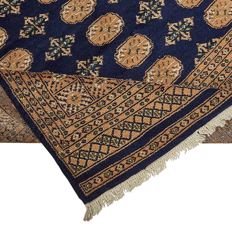 New Hand-Knotted Bokhara Rug - K0093496