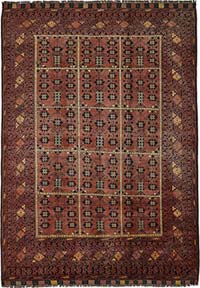 Alfombra Afghan Vintage - 210 cm x 288 cm