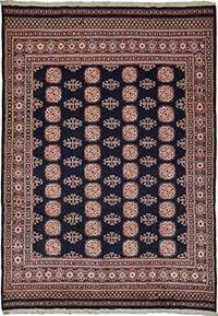 New Hand-Knotted Bokhara Rug