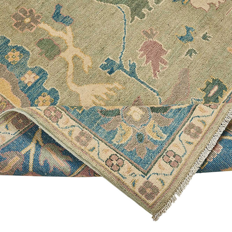 New Hand Knotted Oushak Inspired Rug - K0093520