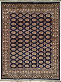 New Hand-Knotted Bokhara Rug