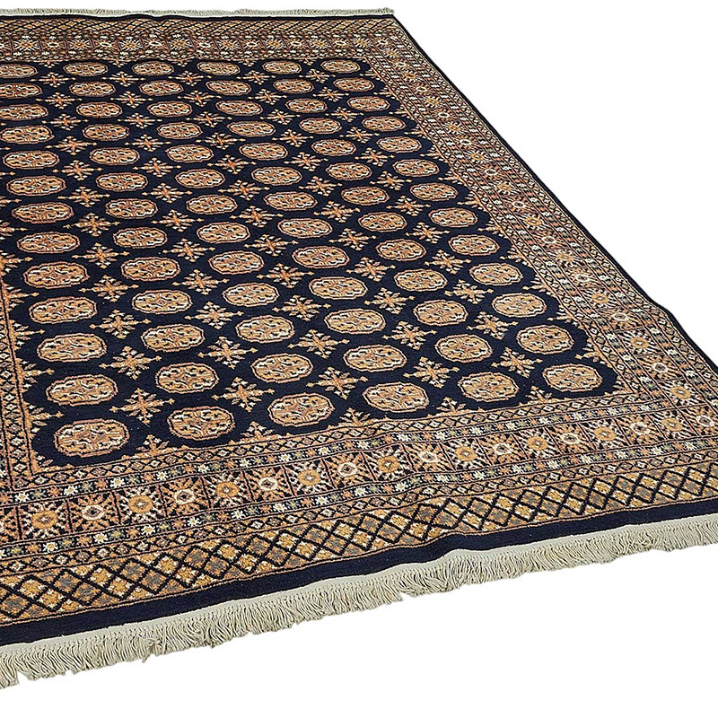 New Hand-Knotted Bokhara Rug - K0093527