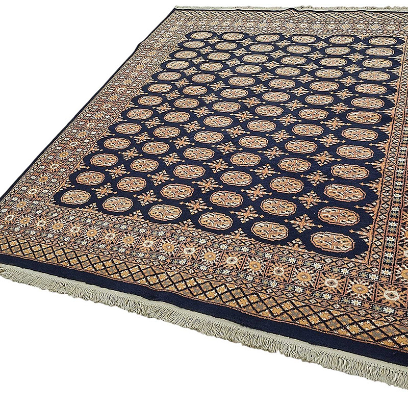 New Hand-Knotted Bokhara Rug - K0093527