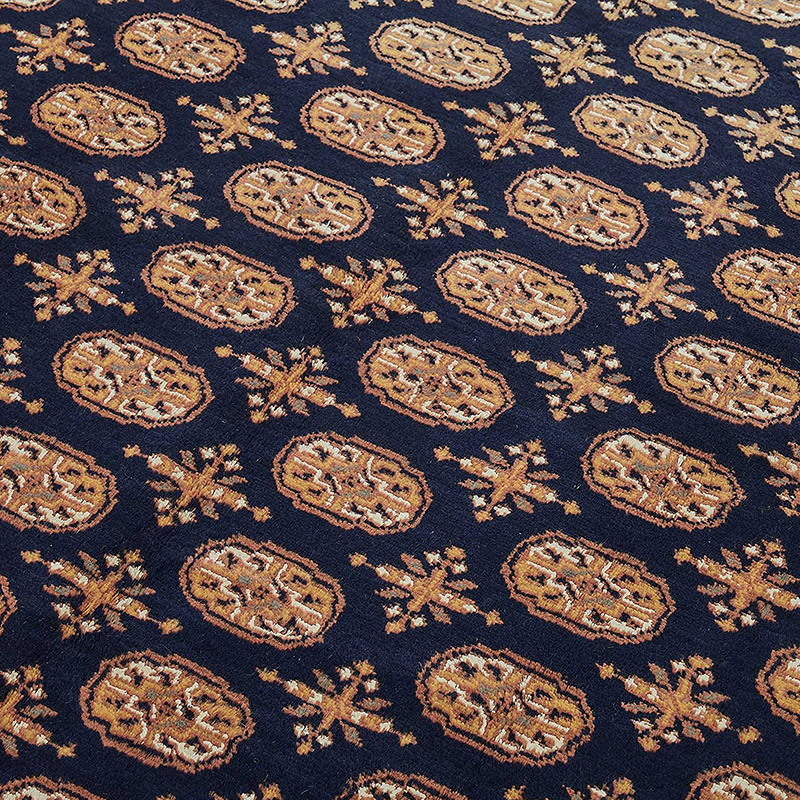 New Hand-Knotted Bokhara Rug - K0093527