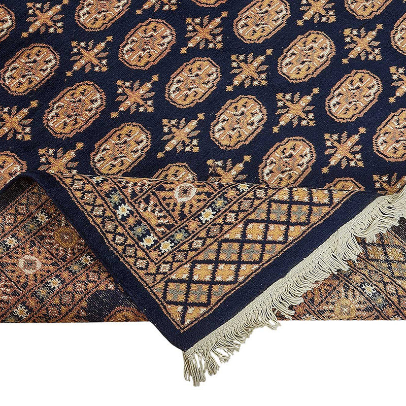 New Hand-Knotted Bokhara Rug - K0093527