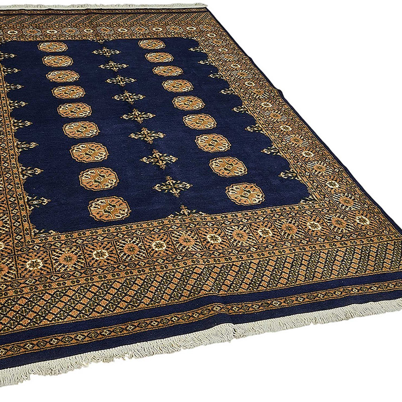 New Hand-Knotted Bokhara Rug - K0093529