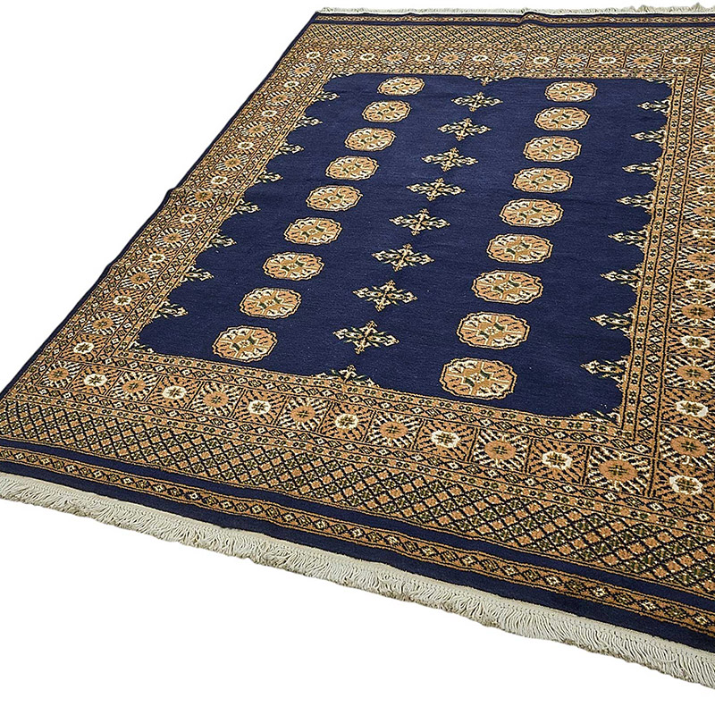 New Hand-Knotted Bokhara Rug - K0093529