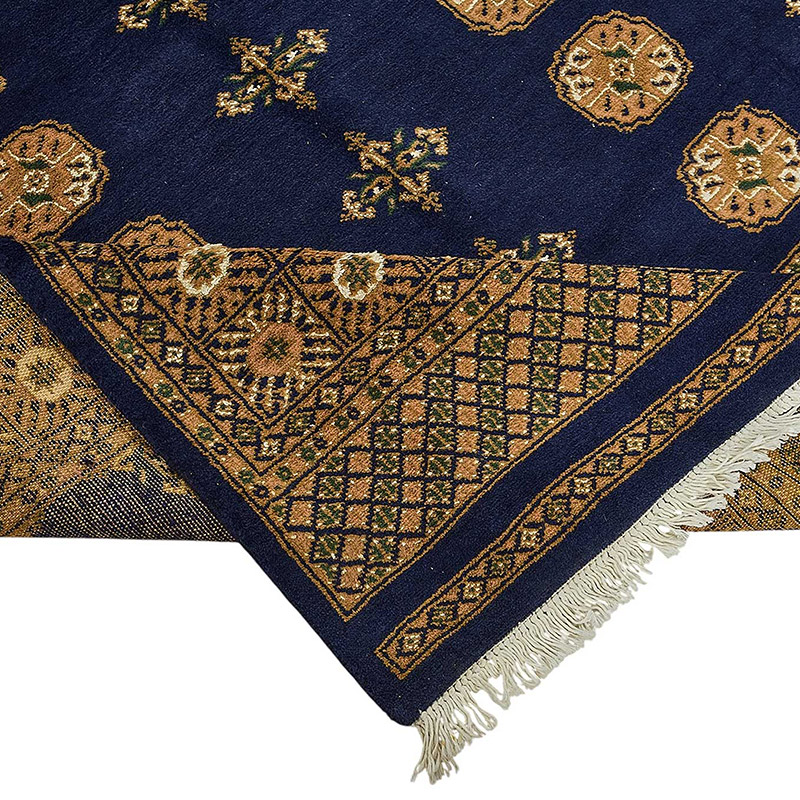 New Hand-Knotted Bokhara Rug - K0093529