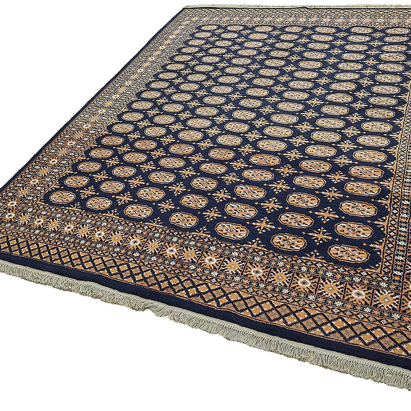 New Hand-Knotted Bokhara Rug - K0093539