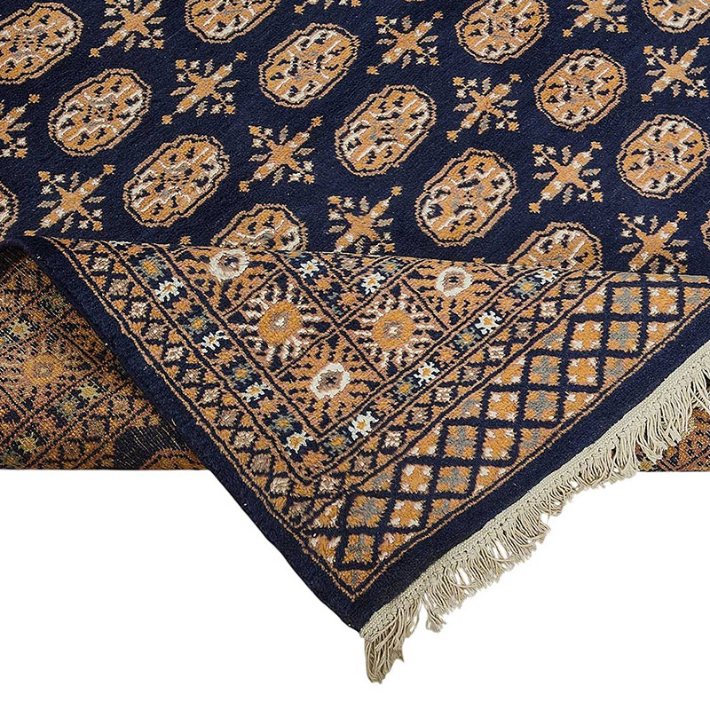 New Hand-Knotted Bokhara Rug - K0093539