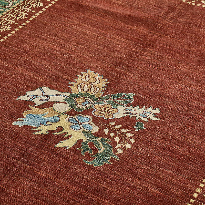 New Hand Knotted Oushak Inspired Rug - K0093542