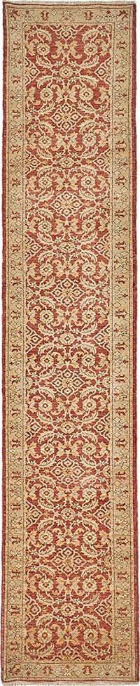 New Hand Knotted Oushak Inspired Runner